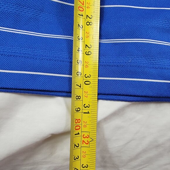 Nike Golf Dri Fit Polo Shirt Mens XXL Blue Striped Outdoors Summer Casual - Picture 11 of 11